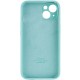 Чохол Silicone Case Full Camera Protective (AA) для Apple iPhone 14 (6.1") Бірюзовий / Marine Green / PVH