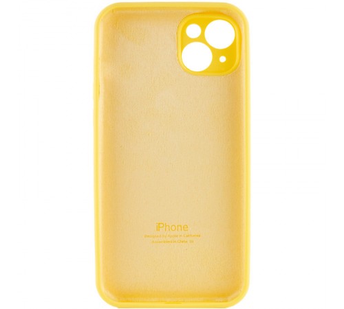 Чохол Silicone Case Full Camera Protective (AA) для Apple iPhone 14 (6.1") Жовтий / Yellow / PVH Чохол Silicone Case Full Camera Protective (AA) для Apple iPhone 14 (6.1") Жовтий / Yellow / PVH