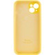 Чохол Silicone Case Full Camera Protective (AA) для Apple iPhone 14 (6.1") Жовтий / Yellow / PVH