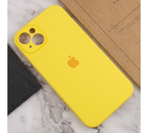 Чохол Silicone Case Full Camera Protective (AA) для Apple iPhone 14 (6.1") Жовтий / Yellow / PVH Чохол Silicone Case Full Camera Protective (AA) для Apple iPhone 14 (6.1") Жовтий / Yellow / PVH