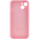 Чохол Silicone Case Full Camera Protective (AA) для Apple iPhone 14 (6.1") Рожевий / Light pink / PVH