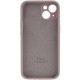 Чохол Silicone Case Full Camera Protective (AA) для Apple iPhone 14 (6.1") Сірий / Lavender / PVH