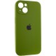 Чохол Silicone Case Full Camera Protective (AA) для Apple iPhone 14 (6.1") Зелений / Dark Olive / PVH