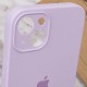 Чохол Silicone Case Full Camera Protective (AA) для Apple iPhone 14 (6.1") Бузковий / Lilac / PVH