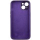 Чохол Silicone Case Full Camera Protective (AA) для Apple iPhone 14 (6.1") Фіолетовий / Elderberry / PVH
