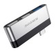 Перехідник HUB Borofone DH1 Type-C to USB 3.0 + 2xUSB 2.0 Чорний / Срібний