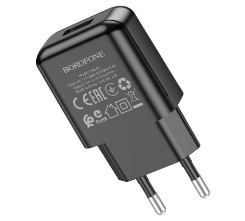 МЗП Borofone BA64A Single port Чорний МЗП Borofone BA64A Single port Чорний
