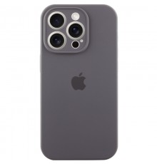 Чохол Silicone Case Full Camera Protective (AA) для Apple iPhone 14 Pro (6.1") Сірий / Dark Gray / PVH