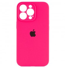 Чохол Silicone Case Full Camera Protective (AA) для Apple iPhone 14 Pro (6.1") Рожевий / Barbie pink / PVH