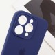 Чохол Silicone Case Full Camera Protective (AA) для Apple iPhone 14 Pro (6.1") Синій / Deep navy / PVH
