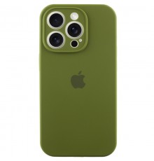 Чохол Silicone Case Full Camera Protective (AA) для Apple iPhone 14 Pro (6.1") Зелений / Dark Olive / PVH