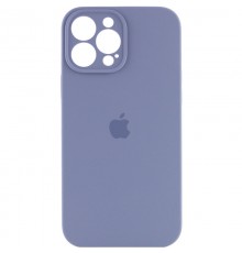 Чохол Silicone Case Full Camera Protective (AA) для Apple iPhone 14 Pro (6.1") Сірий / Lavender Gray / PVH