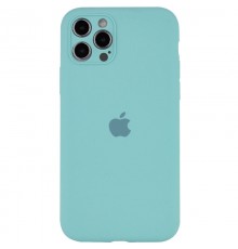 Чохол Silicone Case Full Camera Protective (AA) для Apple iPhone 14 Pro (6.1") Бірюзовий / Ice Blue
