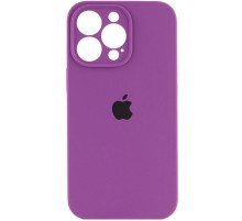 Чохол Silicone Case Full Camera Protective (AA) для Apple iPhone 14 Pro (6.1") Фіолетовий / Grape