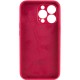 Чохол Silicone Case Full Camera Protective (AA) для Apple iPhone 14 Pro Max (6.7") Червоний / Rose Red / PVH