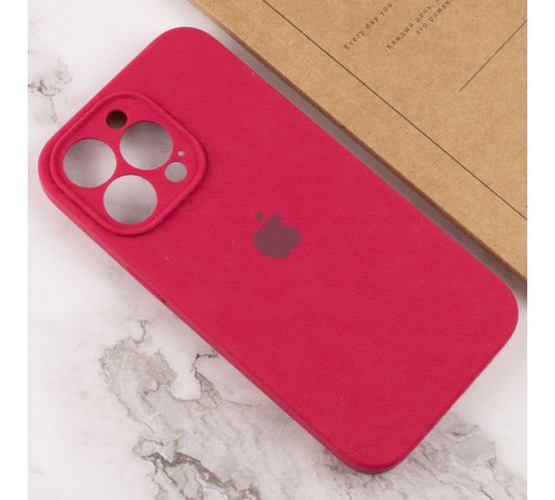 Чохол Silicone Case Full Camera Protective (AA) для Apple iPhone 14 Pro Max (6.7") Червоний / Rose Red / PVH Чохол Silicone Case Full Camera Protective (AA) для Apple iPhone 14 Pro Max (6.7") Червоний / Rose Red / PVH