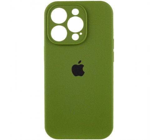 Чохол Silicone Case Full Camera Protective (AA) для Apple iPhone 14 Pro Max (6.7") Зелений / Dark Olive / PVH Чохол Silicone Case Full Camera Protective (AA) для Apple iPhone 14 Pro Max (6.7") Зелений / Dark Olive / PVH