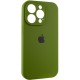 Чохол Silicone Case Full Camera Protective (AA) для Apple iPhone 14 Pro Max (6.7") Зелений / Dark Olive / PVH