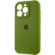 Чохол Silicone Case Full Camera Protective (AA) для Apple iPhone 14 Pro Max (6.7") Зелений / Dark Olive / PVH