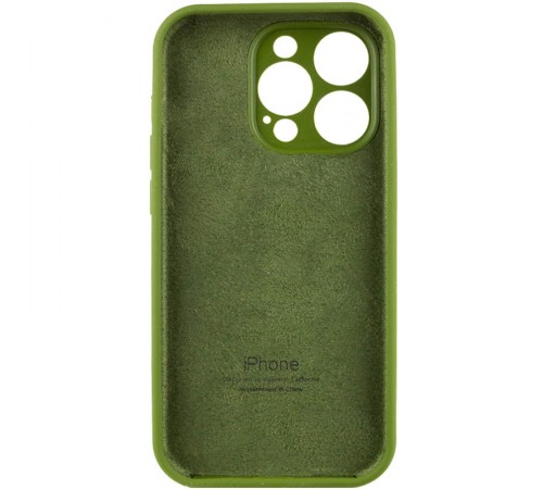 Чохол Silicone Case Full Camera Protective (AA) для Apple iPhone 14 Pro Max (6.7") Зелений / Dark Olive / PVH Чохол Silicone Case Full Camera Protective (AA) для Apple iPhone 14 Pro Max (6.7") Зелений / Dark Olive / PVH