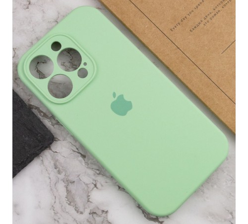 Чохол Silicone Case Full Camera Protective (AA) для Apple iPhone 14 Pro Max (6.7") Зелений / Pistachio / PVH Чохол Silicone Case Full Camera Protective (AA) для Apple iPhone 14 Pro Max (6.7") Зелений / Pistachio / PVH