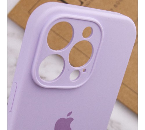 Чохол Silicone Case Full Camera Protective (AA) для Apple iPhone 14 Pro Max (6.7") Бузковий / Lilac / PVH Чохол Silicone Case Full Camera Protective (AA) для Apple iPhone 14 Pro Max (6.7") Бузковий / Lilac / PVH