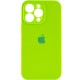 Чохол Silicone Case Full Camera Protective (AA) для Apple iPhone 14 Pro Max (6.7") Салатовий / Neon green