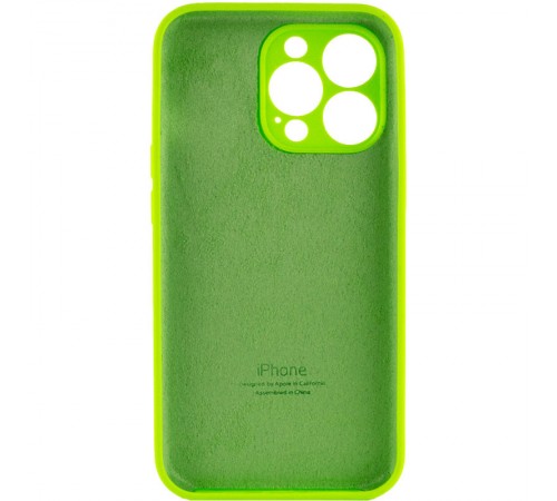 Чохол Silicone Case Full Camera Protective (AA) для Apple iPhone 14 Pro Max (6.7") Салатовий / Neon green Чохол Silicone Case Full Camera Protective (AA) для Apple iPhone 14 Pro Max (6.7") Салатовий / Neon green