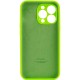 Чохол Silicone Case Full Camera Protective (AA) для Apple iPhone 14 Pro Max (6.7") Салатовий / Neon green