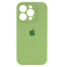 Чохол Silicone Case Full Camera Protective (AA) для Apple iPhone 14 Pro Max (6.7") М'ятний / Mint / PVH