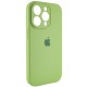 Чохол Silicone Case Full Camera Protective (AA) для Apple iPhone 14 Pro Max (6.7") М'ятний / Mint / PVH