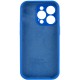 Чохол Silicone Case Full Camera Protective (AA) для Apple iPhone 14 Pro Max (6.7") Синій / Capri Blue / PVH