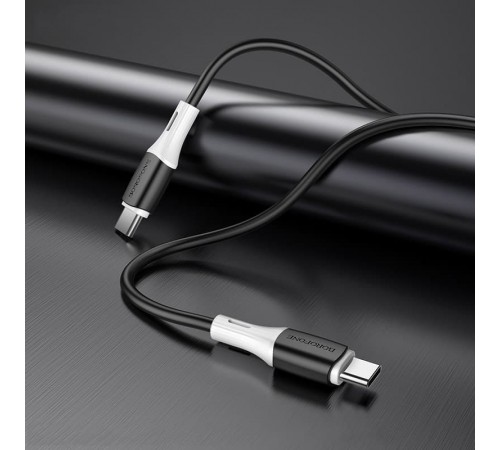 Дата кабель Borofone BX79 Type-C to Type-C 60W (1m) Чорний
