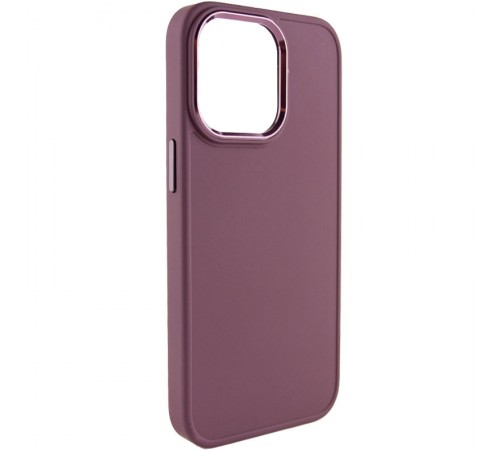 TPU чохол Bonbon Metal Style для Apple iPhone 14 Pro Max (6.7") Бордовий / Plum TPU чохол Bonbon Metal Style для Apple iPhone 14 Pro Max (6.7") Бордовий / Plum