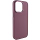 TPU чохол Bonbon Metal Style для Apple iPhone 14 Pro Max (6.7") Бордовий / Plum