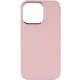 TPU чохол Bonbon Metal Style для Apple iPhone 14 Pro Max (6.7") Рожевий / Light pink
