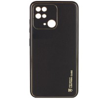 Шкіряний чохол Xshield для Xiaomi Redmi 10C Чорний / Black