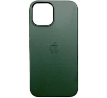 Шкіряний чохол Leather Case (AAA) with MagSafe and Animation для Apple iPhone 13 Pro Max (6.7") Sequoia Green