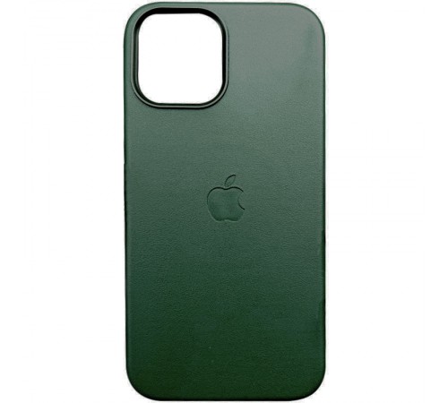 Шкіряний чохол Leather Case (AAA) with MagSafe and Animation для Apple iPhone 13 Pro Max (6.7") Sequoia Green Шкіряний чохол Leather Case (AAA) with MagSafe and Animation для Apple iPhone 13 Pro Max (6.7") Sequoia Green