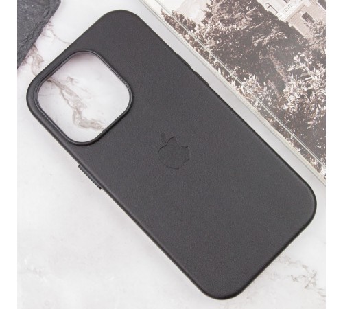 Шкіряний чохол Leather Case (AAA) with MagSafe and Animation для Apple iPhone 13 Pro (6.1") Midnight Шкіряний чохол Leather Case (AAA) with MagSafe and Animation для Apple iPhone 13 Pro (6.1") Midnight