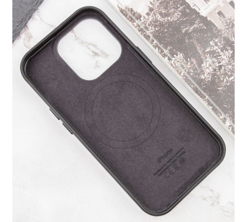 Шкіряний чохол Leather Case (AAA) with MagSafe and Animation для Apple iPhone 13 Pro (6.1") Midnight Шкіряний чохол Leather Case (AAA) with MagSafe and Animation для Apple iPhone 13 Pro (6.1") Midnight