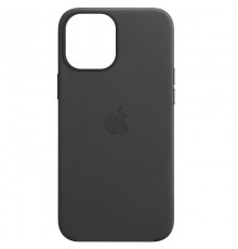Шкіряний чохол Leather Case (AAA) with MagSafe and Animation для Apple iPhone 13 (6.1") Black