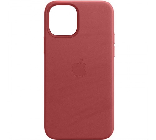 Шкіряний чохол Leather Case (AAA) with MagSafe and Animation для Apple iPhone 13 (6.1") Crimson Шкіряний чохол Leather Case (AAA) with MagSafe and Animation для Apple iPhone 13 (6.1") Crimson