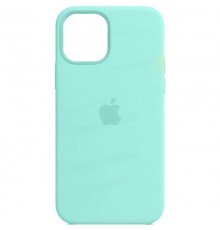 Шкіряний чохол Leather Case (AAA) with MagSafe and Animation для Apple iPhone 13 (6.1") Ice