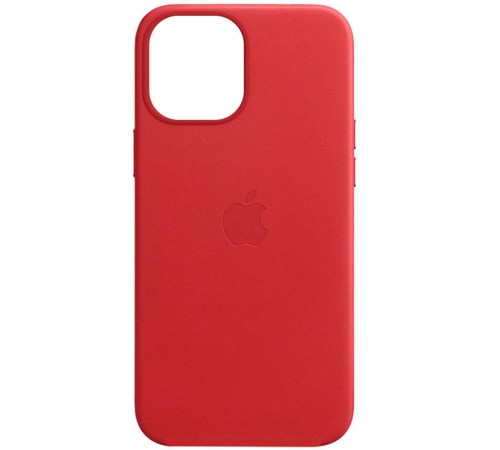 Шкіряний чохол Leather Case (AAA) with MagSafe and Animation для Apple iPhone 13 (6.1") Red Шкіряний чохол Leather Case (AAA) with MagSafe and Animation для Apple iPhone 13 (6.1") Red