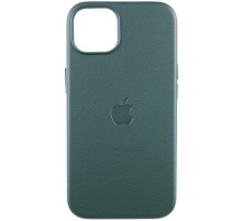 Шкіряний чохол Leather Case (AAA) with MagSafe and Animation для Apple iPhone 13 (6.1") Sequoia Green