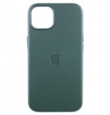 Шкіряний чохол Leather Case (AAA) with MagSafe and Animation для Apple iPhone 13 (6.1") Sequoia Green