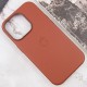 Шкіряний чохол Leather Case (AAA) with MagSafe and Animation для Apple iPhone 14 Pro Max (6.7") Umber