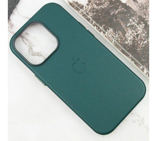 Шкіряний чохол Leather Case (AAA) with MagSafe and Animation для Apple iPhone 14 Pro Max (6.7") Forest Green Шкіряний чохол Leather Case (AAA) with MagSafe and Animation для Apple iPhone 14 Pro Max (6.7") Forest Green