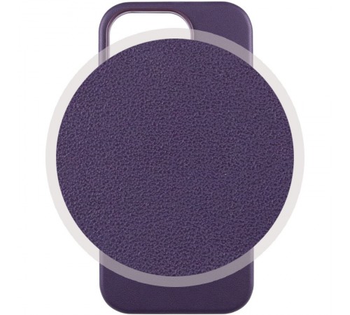 Шкіряний чохол Leather Case (AAA) with MagSafe and Animation для Apple iPhone 14 Pro Max (6.7") Deep Violet Шкіряний чохол Leather Case (AAA) with MagSafe and Animation для Apple iPhone 14 Pro Max (6.7") Deep Violet